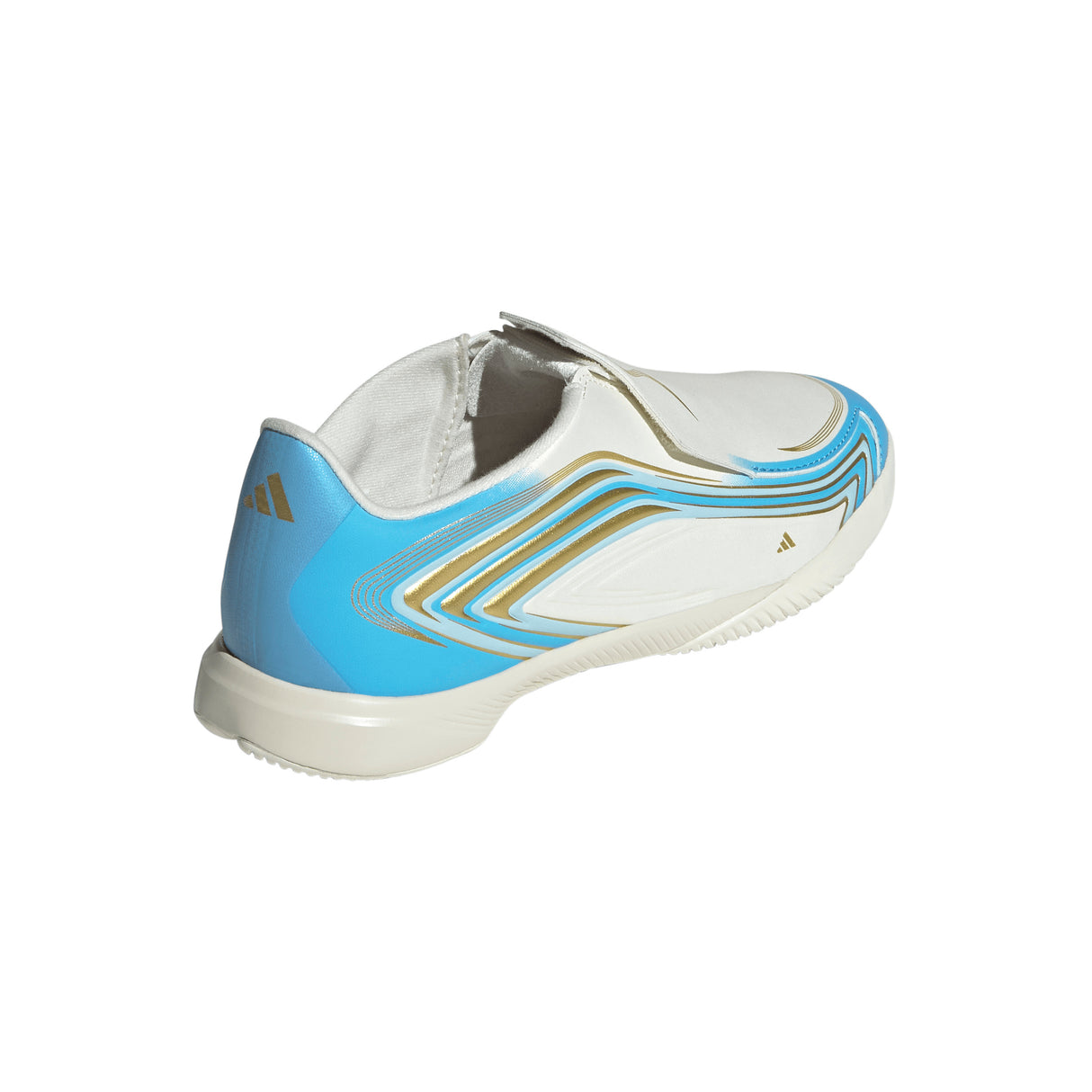 adidas F50 Messi League Laceless IN Indoor Youth Soccer Shoes - Blue
