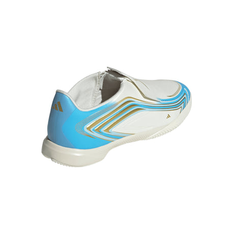 adidas F50 Messi League Laceless IN Indoor Youth Soccer Shoes - Blue
