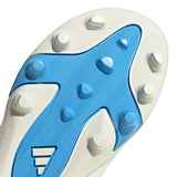 adidas F50 Messi Club Velcro Firm Ground / Multi Ground Youth Soccer Cleats - Ivory