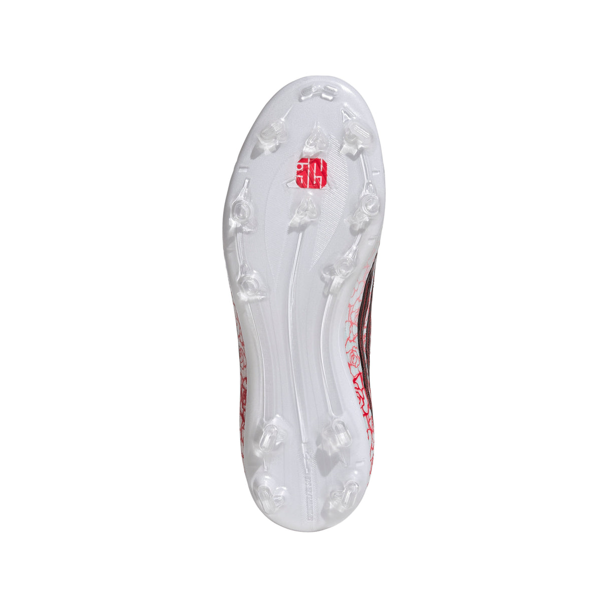 adidas F50 Elite Laceless FG Firm Ground Youth Soccer Cleats - White/Black/Red