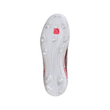 adidas F50 Elite Laceless FG Firm Ground Youth Soccer Cleats - White/Black/Red