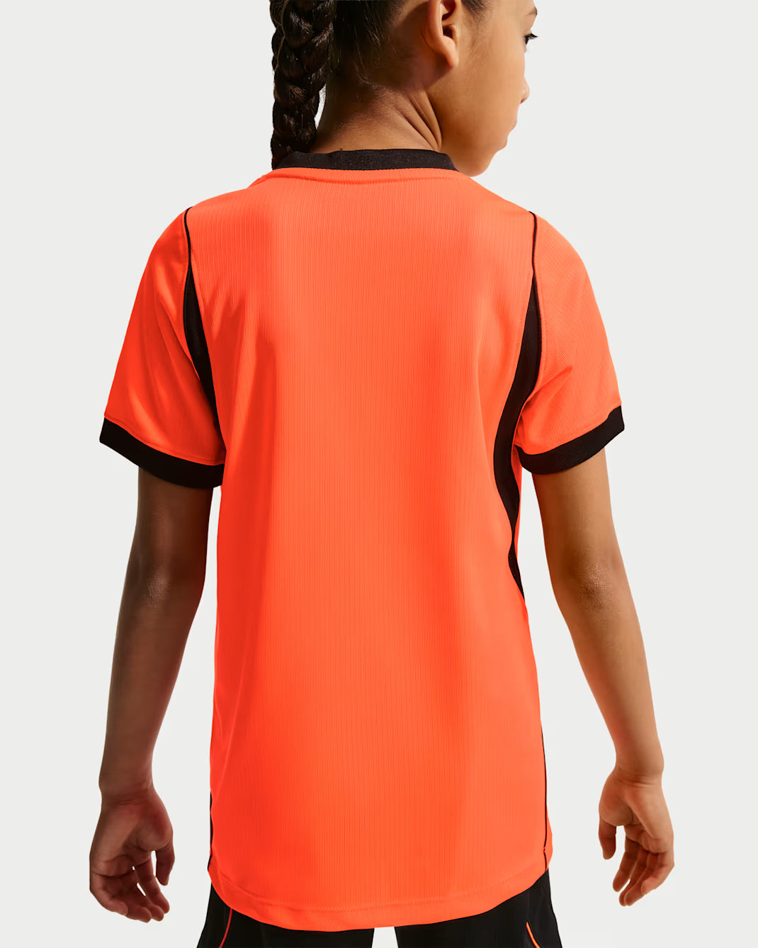 Nike Holanda Camiseta de Fútbol de Local para Jóvenes 2026 - Rojo Hiperactivo/Negro