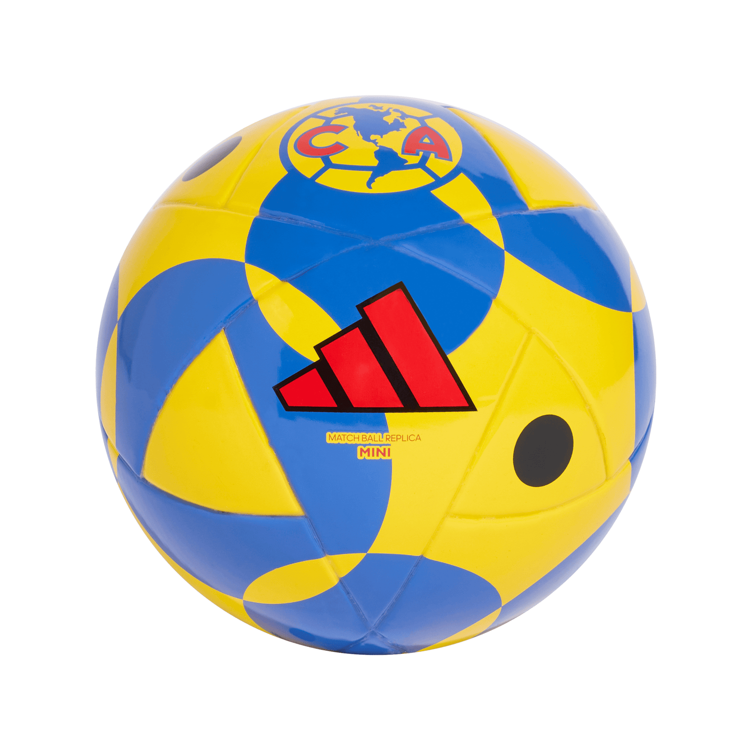 adidas Club América Mini Balón de Fútbol de Local - Amarillo/Negro/Azul/Rojo