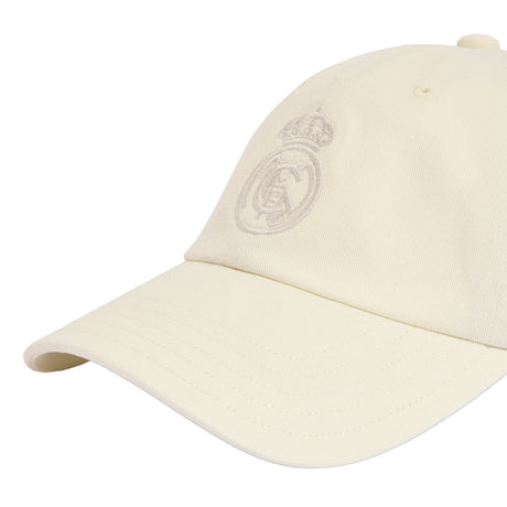 adidas Real Madrid Dad Soccer Cap - Ivory