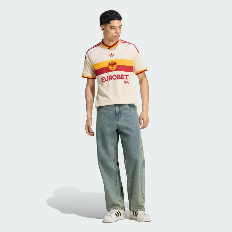 adidas AS Roma Away Men's Soccer Jersey 26/27 - White