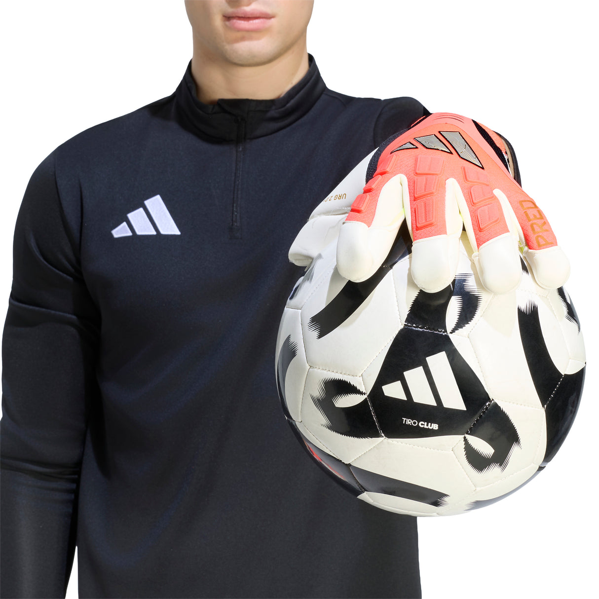 adidas Predator Pro Hybrid Cut Goalkeeper Soccer Glove - Ivory