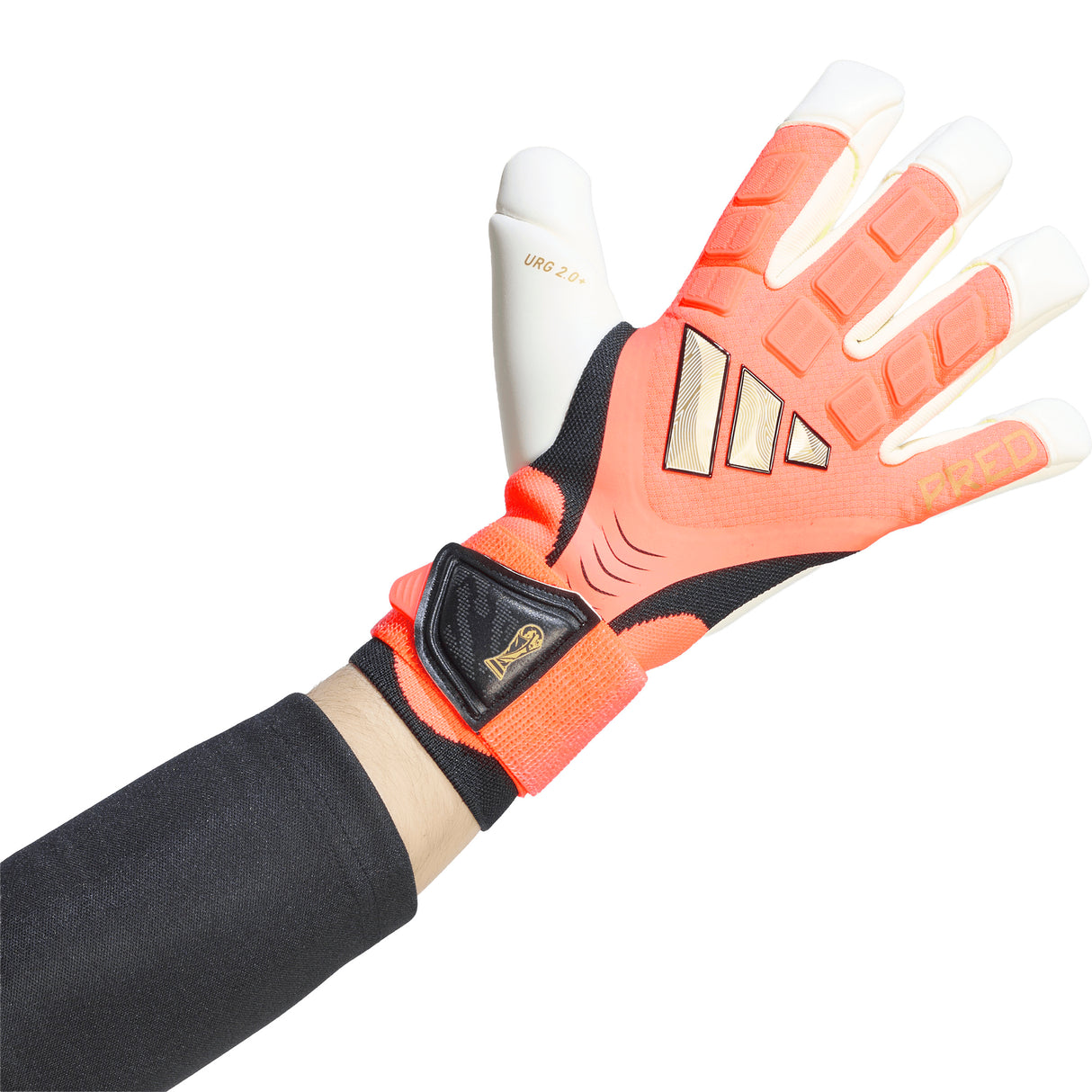 adidas Predator Pro Hybrid Cut Strap Goalkeeper Soccer Glove - Ivory