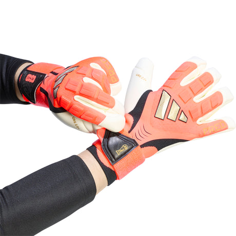 adidas Predator Pro Hybrid Cut Strap Goalkeeper Soccer Glove - Ivory