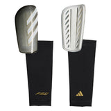 adidas F50 League Soccer Shin Guards - Carbon/Black/Gold