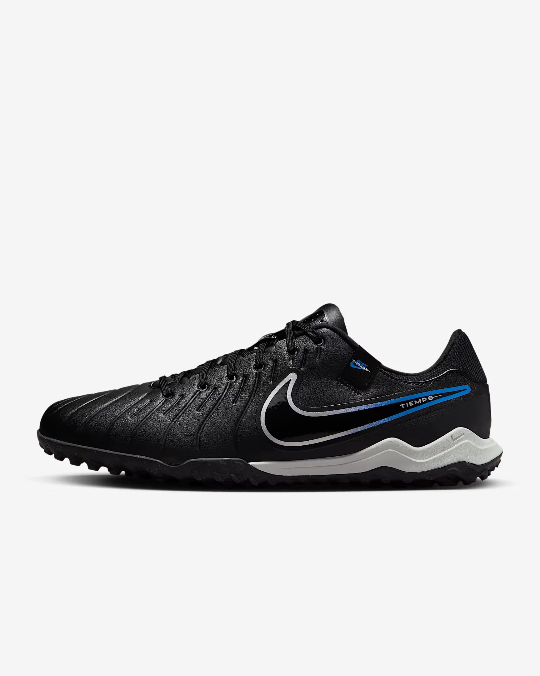 Nike Tiempo Legend 10 Academy IC Indoor Soccer Shoes - Black/Hyper Royal/Chrome