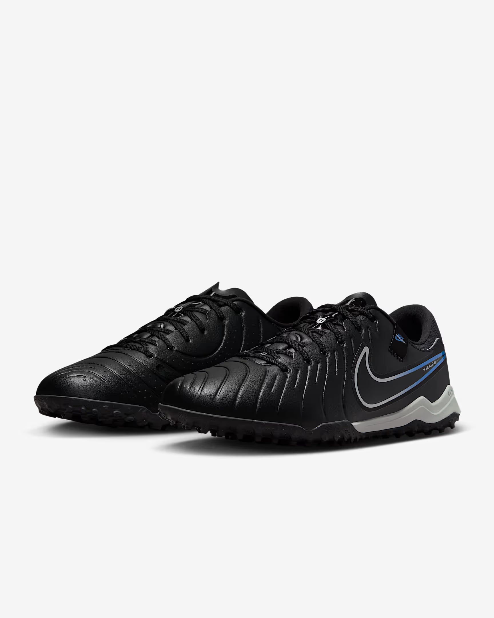 Nike Tiempo Legend 10 Academy IC Indoor Soccer Shoes - Black/Hyper Royal/Chrome