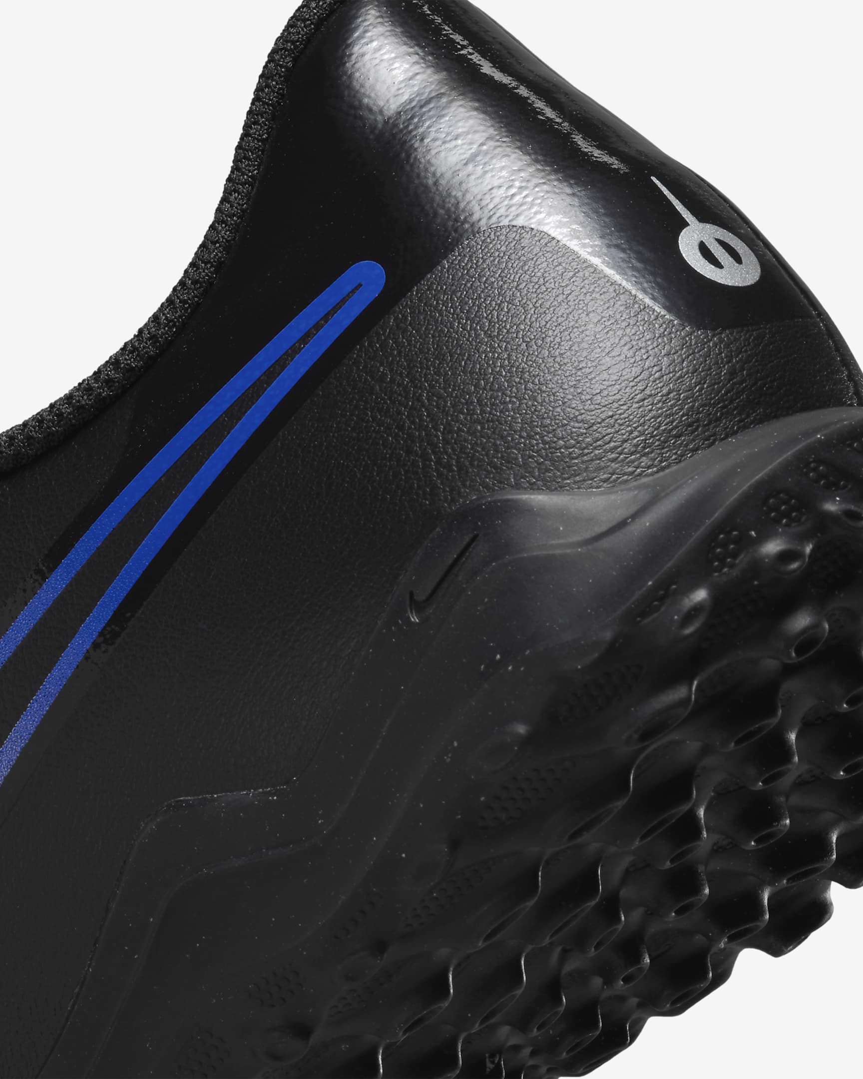 Nike Tiempo Legend 10 Club TF Turf Football Boots Black/Hyper Royal/Chrome