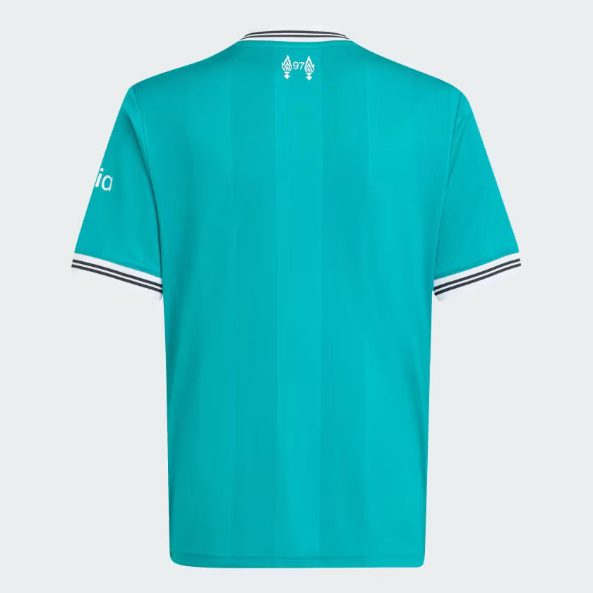 adidas Liverpool FC Third Youth Soccer Jersey 25/26 - Green