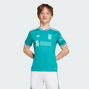 adidas Liverpool FC Third Youth Soccer Jersey 25/26 - Green