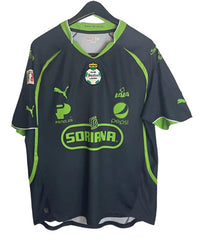 PUMA Santos Away Jersey 2011-12 Black/Lime