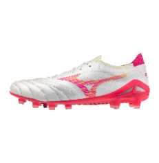 Mizuno Morelia Neo IV Beta Elite FG Firm Ground Soccer Cleats - White/Pink