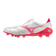 Mizuno Morelia Neo IV Elite FG Firm Ground Soccer Cleats - White/Pink