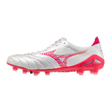 Mizuno Morelia Neo IV Elite FG Firm Ground Soccer Cleats - White/Pink