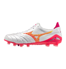 Mizuno Morelia Neo IV (MIJ) FG Men's Soccer Cleats - White/Pink