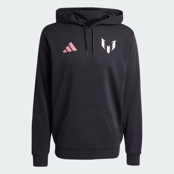 adidas Messi Name&Numer Graphic Men´s Soccer Hoodie - Black/Pink