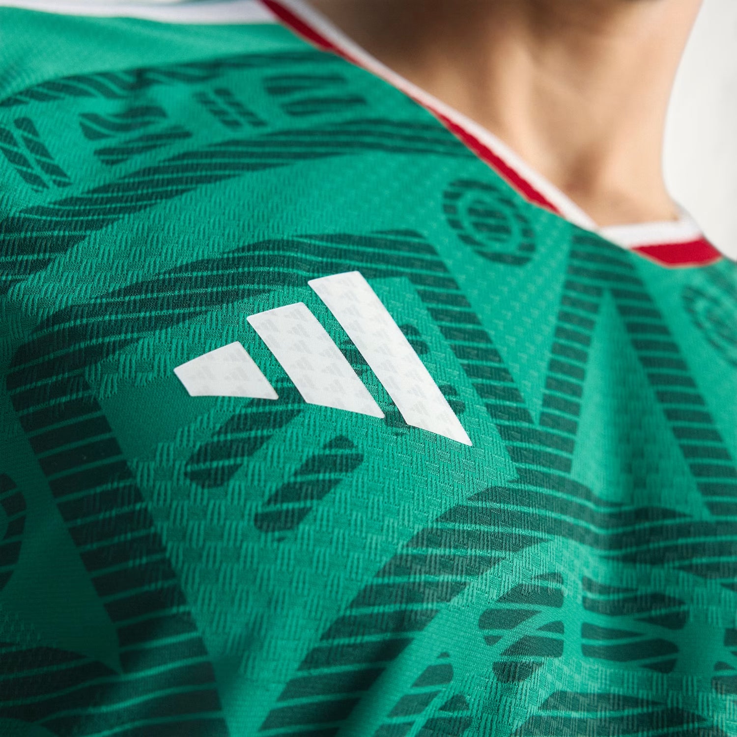 adidas Mexico Home Authentic Men's Soccer Jersey 26 - Green
