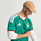 adidas Mexico Home Authentic Men's Soccer Jersey 26 - Green