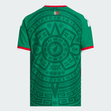 adidas Mexico Home Authentic Youth Soccer Jersey 26 - Green