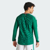 adidas Mexico Home Authentic Long Sleeve Soccer Men's Jersey 26 - Green