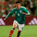 adidas Mexico Home Authentic Long Sleeve Soccer Men's Jersey 26 - Green