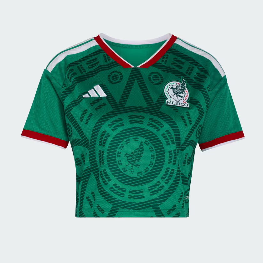 adidas Mexico Home Cropped Women´s Soccer Jersey 26 - Green