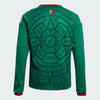 adidas Mexico Home Long Sleeve Youth Soccer Jersey 26 - Green
