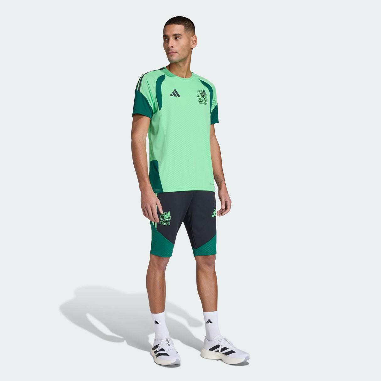 adidas México 26 Tiro Pantalones Cortos de Fútbol para Hombre - Negro