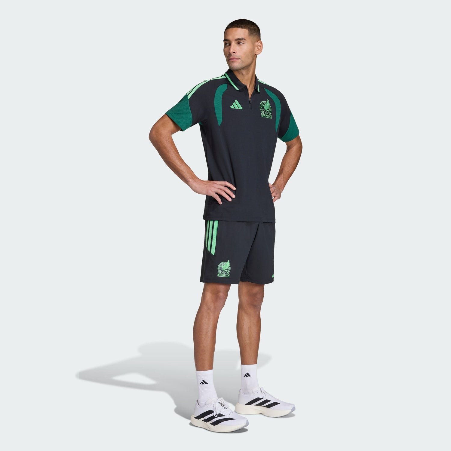 Pantalones de fútbol adidas México 26 Tiro Training - Negro