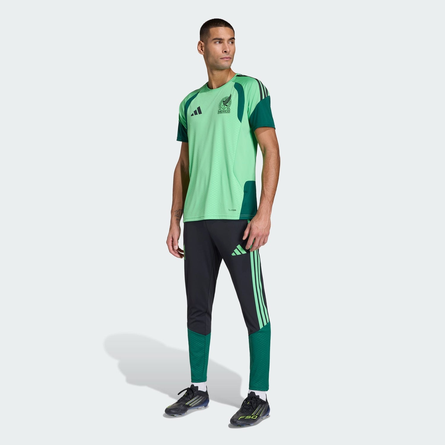 Pantalones de fútbol adidas México 26 Tiro Training - Negro