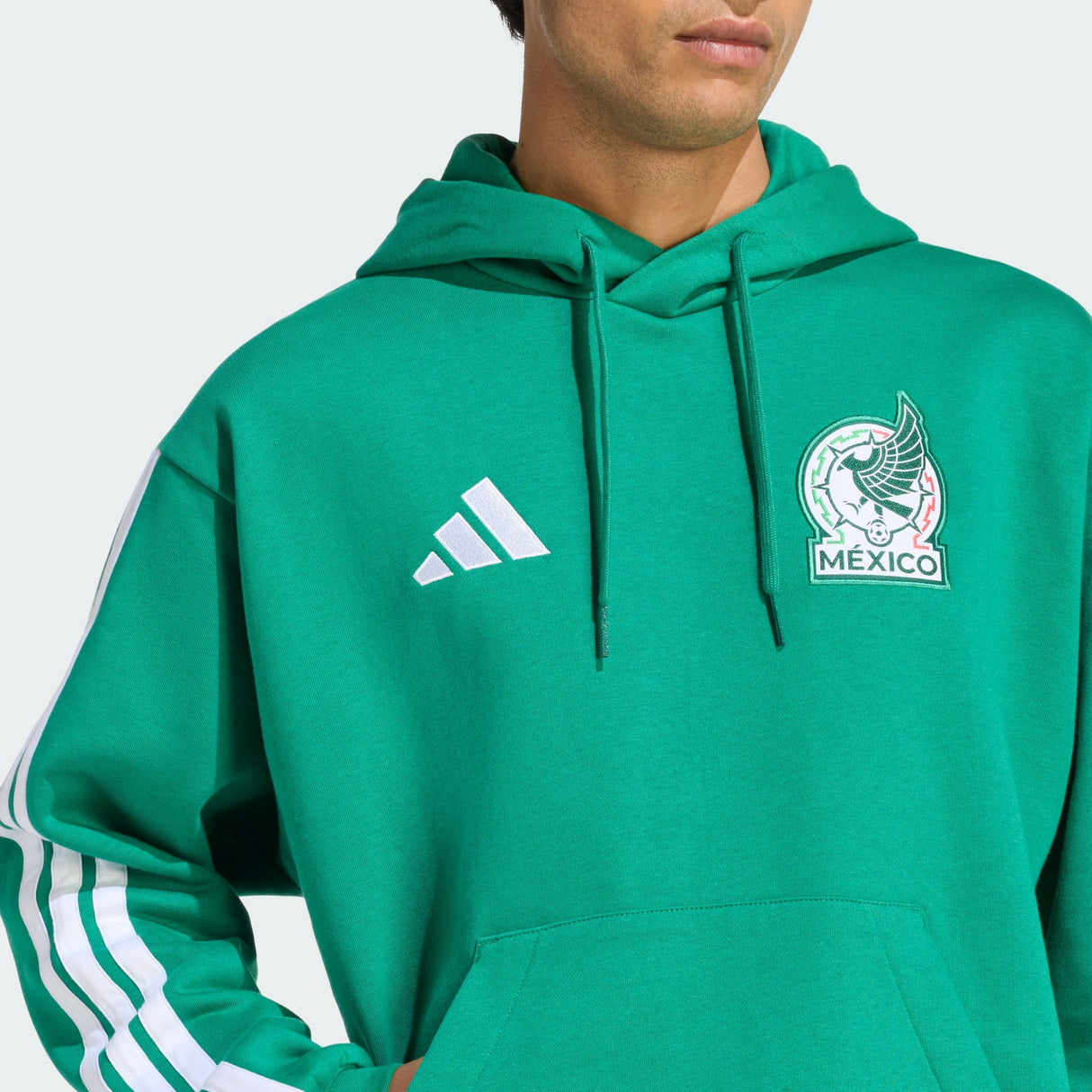 Sudadera con capucha de felpa DNA adidas México - Verde