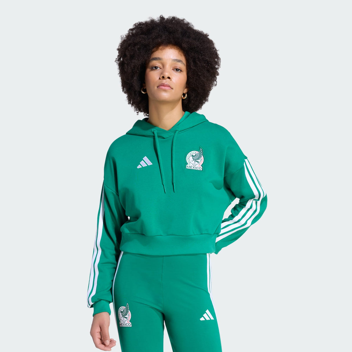 Sudadera con Capucha adidas México ADN Fútbol para Mujer - Verde