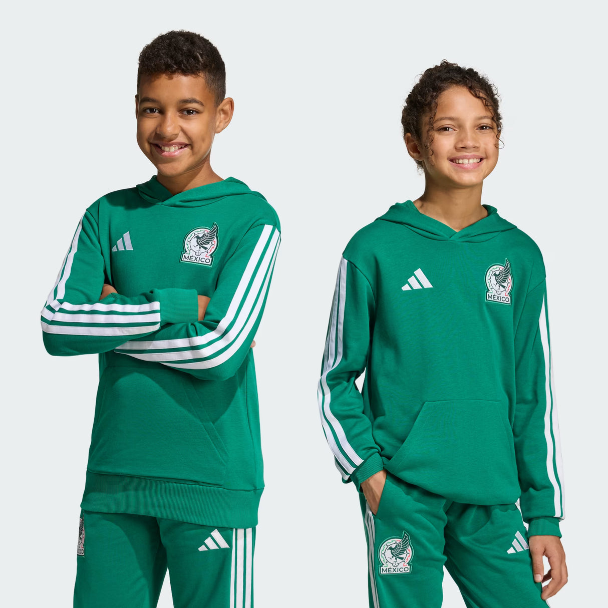 adidas Mexico DNA Youth Soccer Hoodie - Green