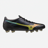 Mizuno Alpha III Japan FG Men's Soccer Cleats - Black/Orange