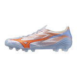 Botines de Fútbol para Hombre Mizuno Alpha III Japan FG - Azul Fringílido/Naranja