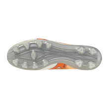 Botas de fútbol Mizuno Alpha III Pro FG para hombre - Blanco/Naranja
