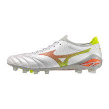 Mizuno Morelia Neo V Beta Elite FG Men's Soccer Cleats - White/Orange