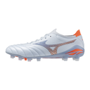 Botas de fútbol Mizuno Morelia Neo V Beta Japan FG para hombre - Azul Celeste/Naranja