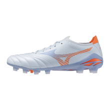 Botas de fútbol Mizuno Morelia Neo V Beta Pro FG para hombre - Azul/Naranja
