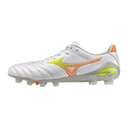Botas de fútbol Mizuno Morelia Neo V Pro FG para hombre - Blanco/Naranja