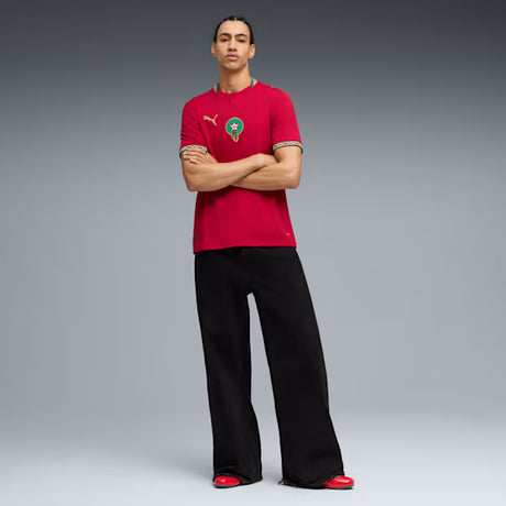 PUMA Morocco Home Men's Soccer Jersey 2026 - Red/Gold
