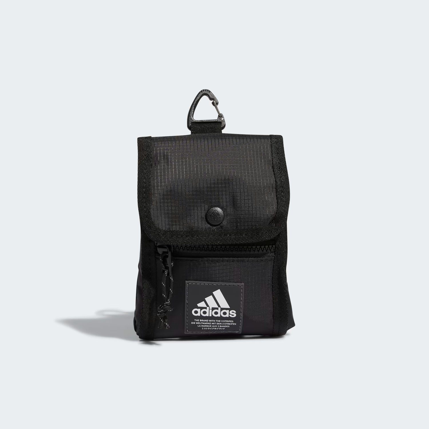 Bolso bandolera con cuello de adidas en color negro