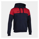 Sudadera con capucha Joma Crew azul marino/rojo