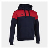 Sudadera con capucha Joma Crew azul marino/rojo
