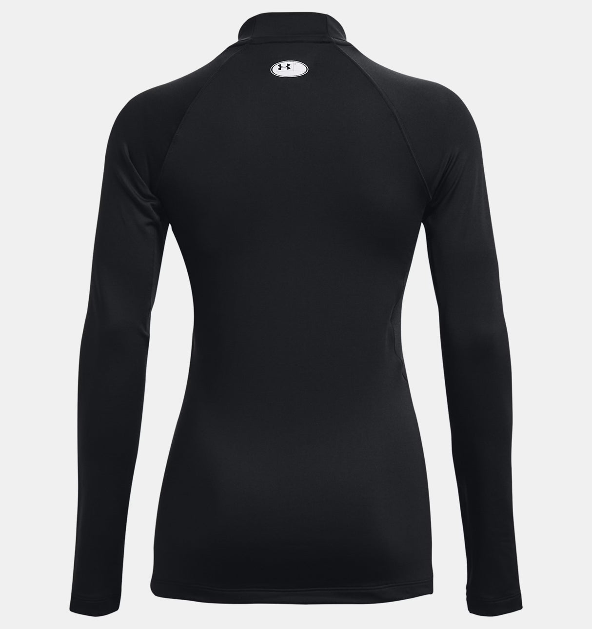 Camiseta de cuello alto Under Armour Authentics para mujer, color negro