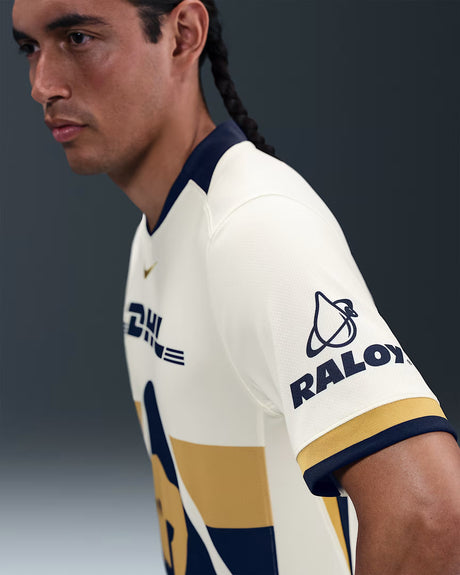Nike UNAM PUMAS 2025/26 Men's Stadium Home Jersey - Sail/Club Gold